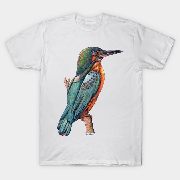 Semi-mechanical Kingfisher T-Shirt by Bioinspirada